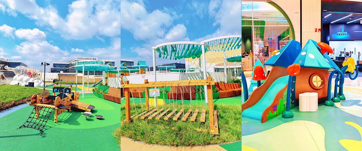 Safe and fun children's playground equipment for commercial use