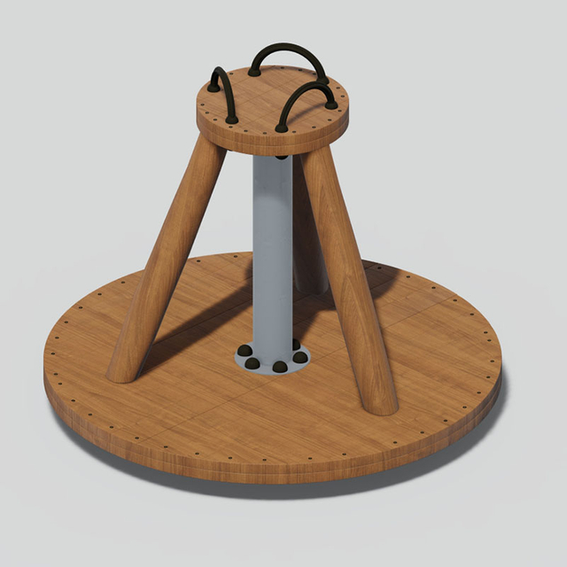 360° Spiral Base Roundabout for Kids Playground Safety​