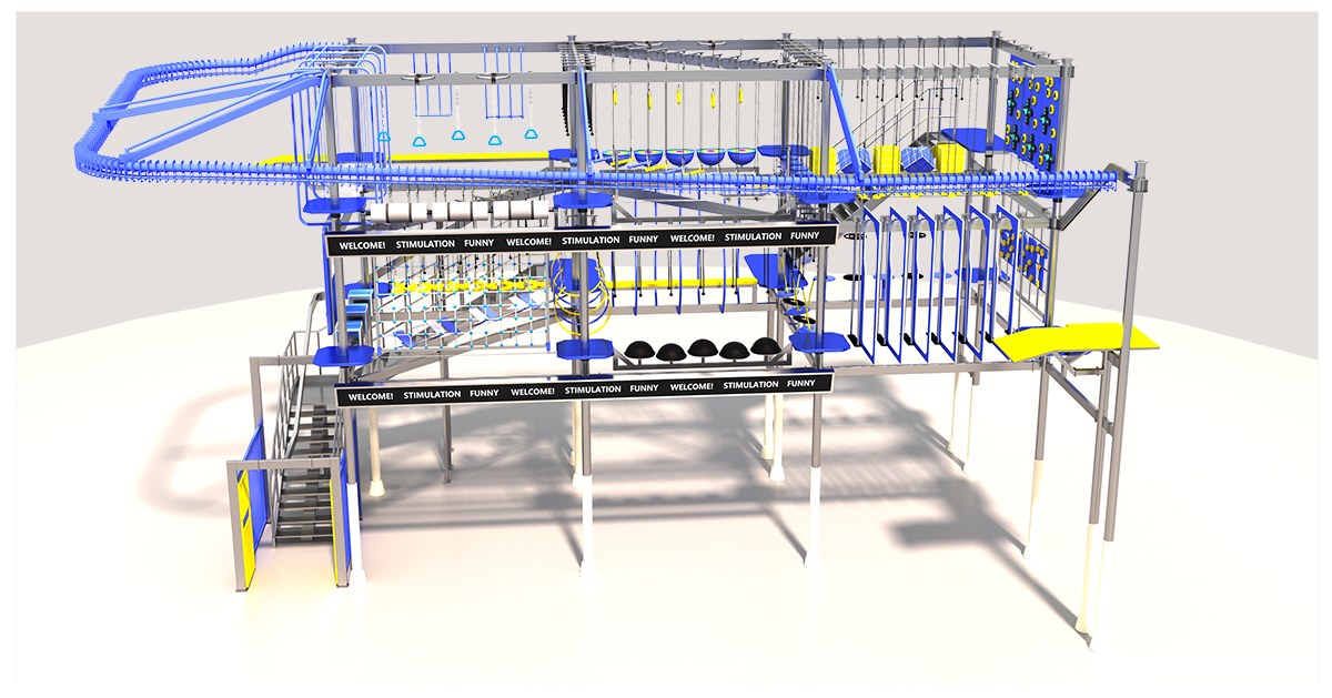 4.Commercial Indoor High Ropes Course (5)