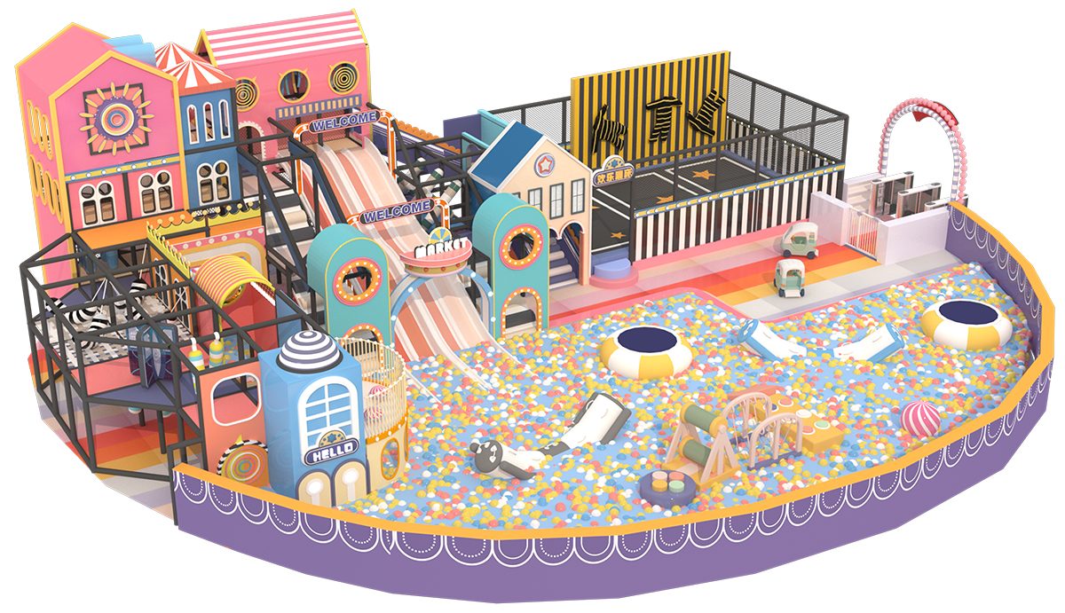 1.Macaron Pastel Indoor Playground Maze (11)