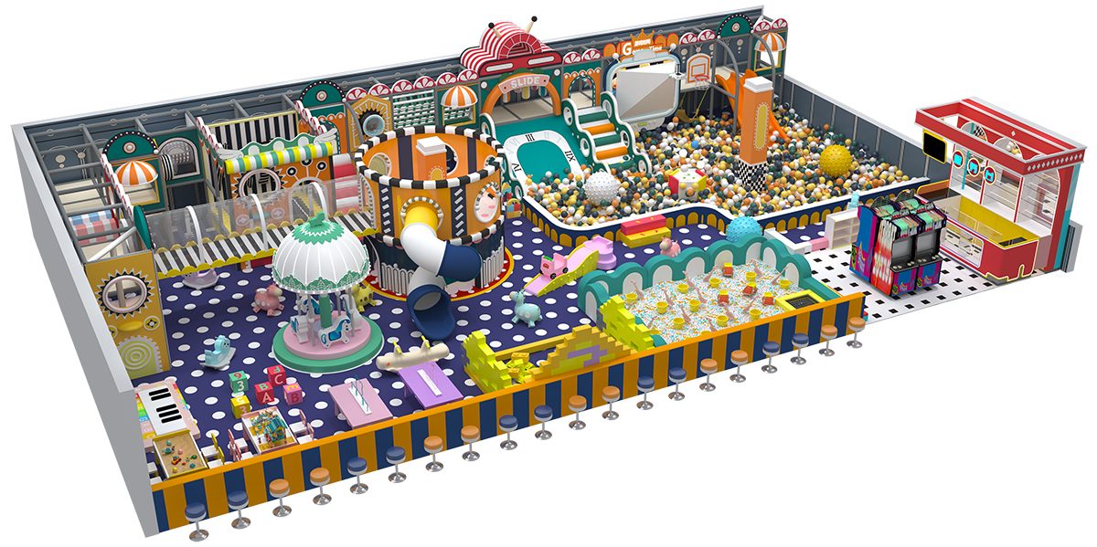 9.Colorful Macaron Pastel Maze Playground (2)