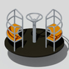 ​​Safe Spinning Fun: Durable Kids Playground Roundabout for Kids