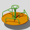 Outdoor Playground Spinning Equipment Built for Kids