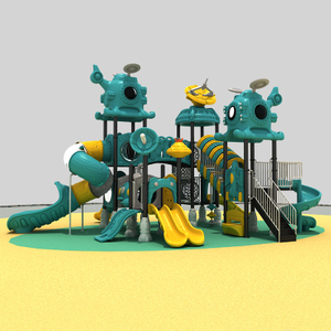 Children's Playground Slide with Galactic Adventure Features