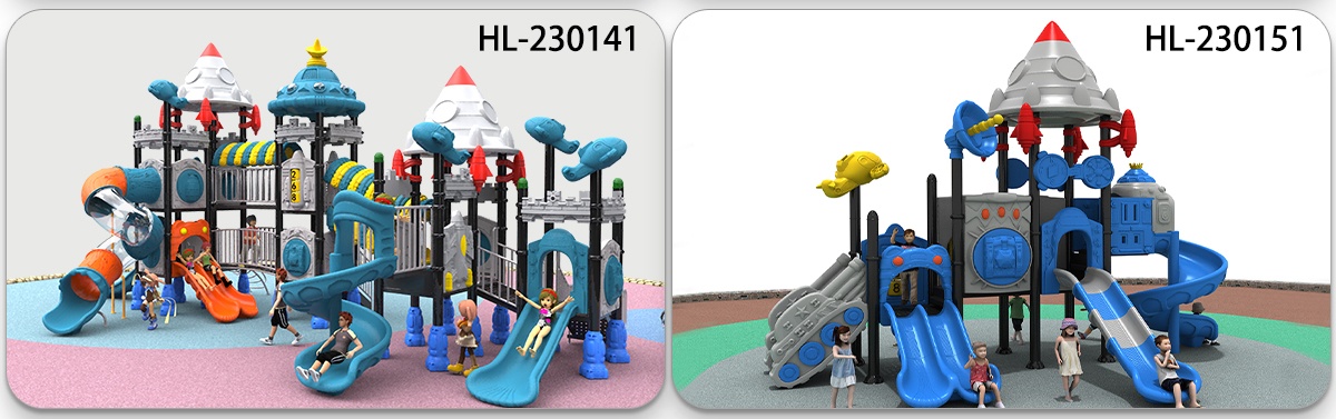 Space Play Slide Supplier HDPE Material (2)