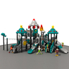 Best-selling outdoor playground featuring space theme slides