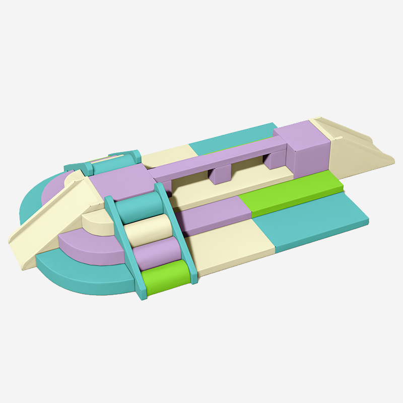 Railed Modular Indoor Soft Play Climber Set 