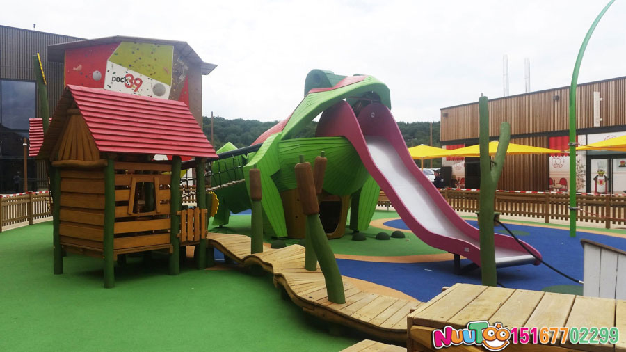 Non-standard ride + frog combination park + slide + children's play facilities (5)
