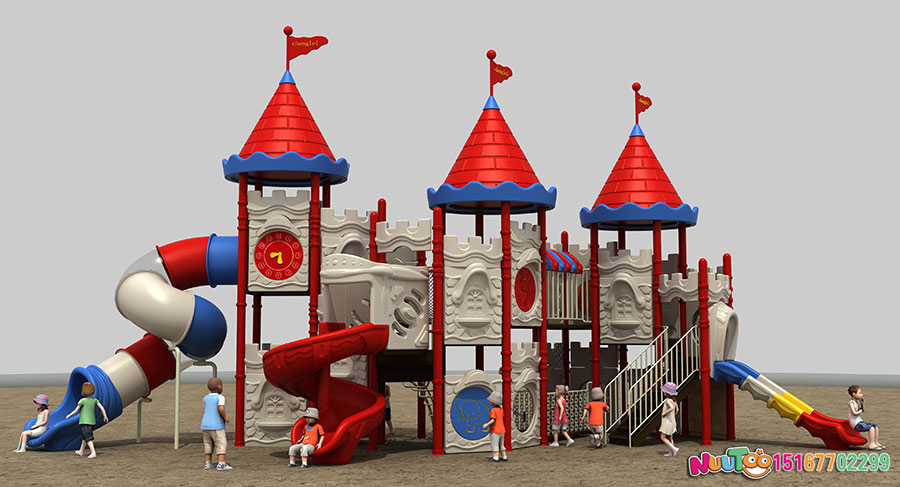 Combination slide + children's play equipment + little doctor + Great Wall (1)