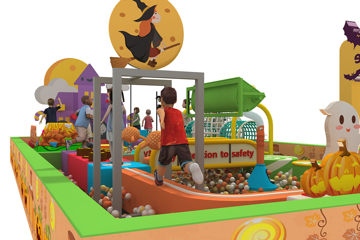 customized small combination indoor playground (7)