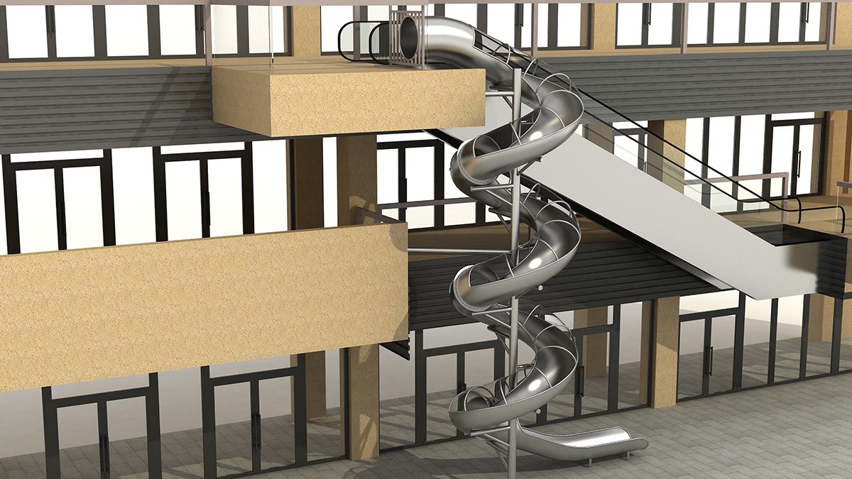 stainless steel slide