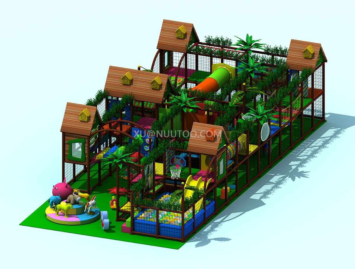 china jungle theme kids indoor soft playground (2)