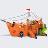 Pirate Ship Kids Playground,Pirate Ship Playground Equipment Supplier