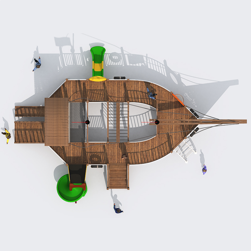 Outdoor Playground Pirate Ship,Pirate Ship Playground Factory