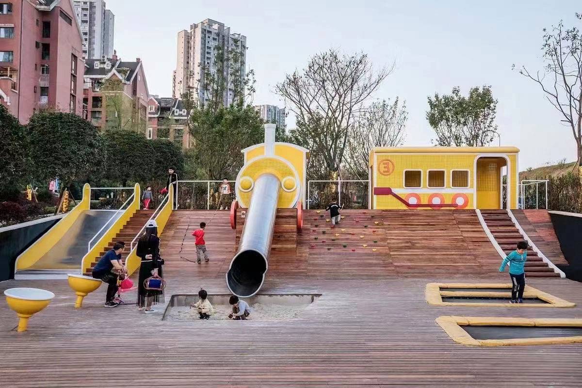 stainless steel playground slides (6)