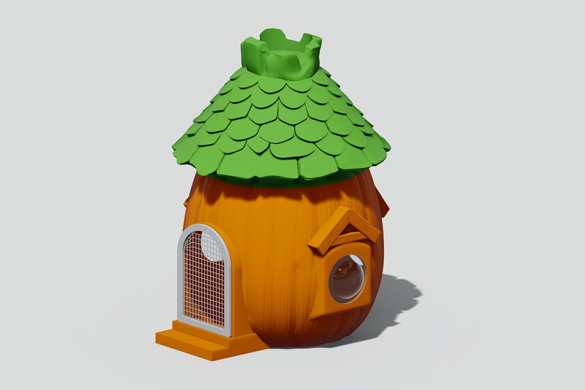 Rabbit hutch with playground3