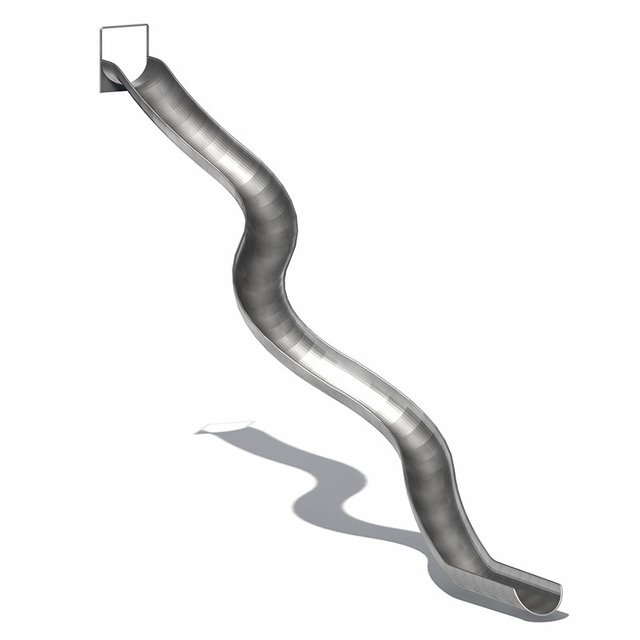 High-Toughness Wavy Stainless Slide for Playground