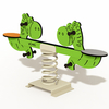 Dinosaur-Themed Double Seesaws