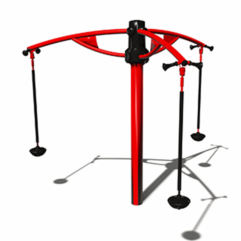 Durable Galvanized Pipe Children's Three-person Swing for Long-Term Outdoor Play Use