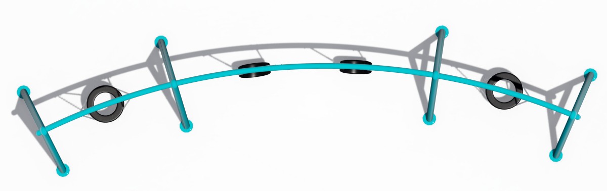 Metal playground swing (5)