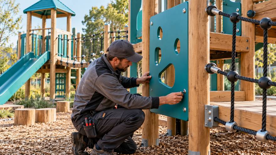 Playground replaceable component inspection concept