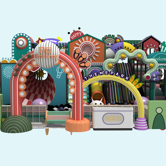 Candy Color Macaron Maze Indoor Playground - China Supplier