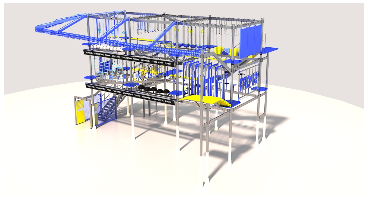 4.Commercial Indoor High Ropes Course (1)