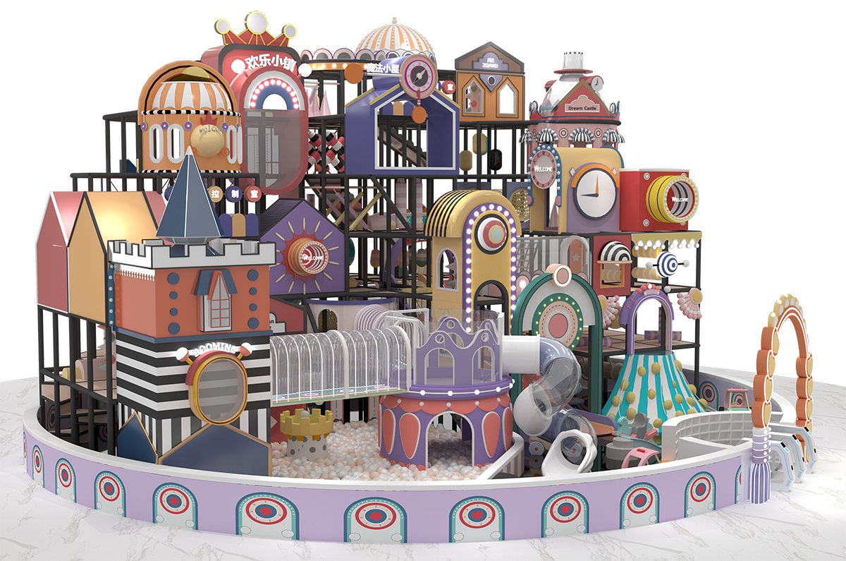 5.Kids Macaron Pastel Indoor Play Structure (3)