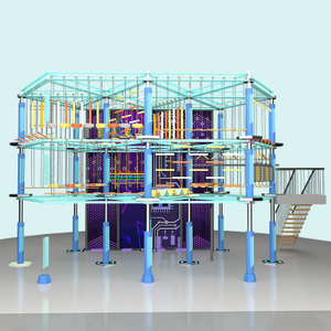 Indoor High Ropes Course - Mall Adventure Play Supplier