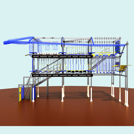 Commercial Indoor High Ropes Course for Malls & Youth Camps