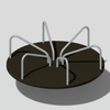 Custom-Themed kids Roundabout Playground Equipment 
