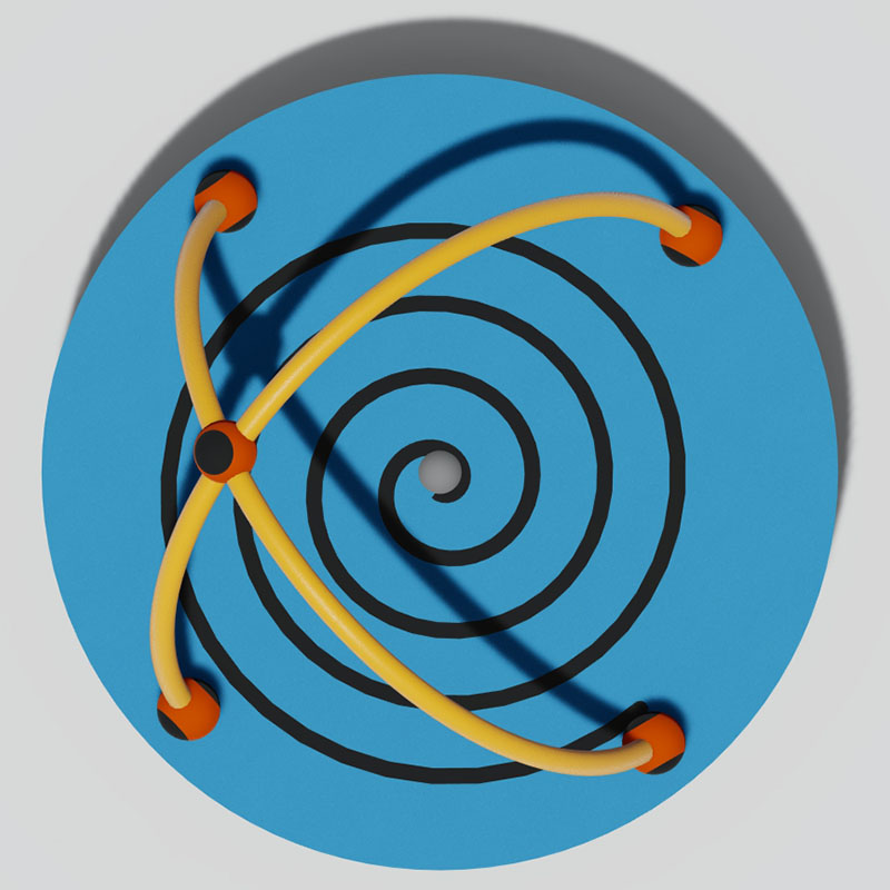 Safe Kids Spinning Playground Equipment with Low-Center Gravity Design