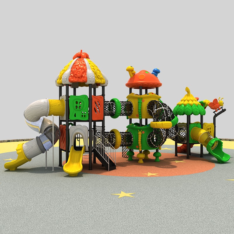 Engaging Playground Slide with Forest Adventure for Children