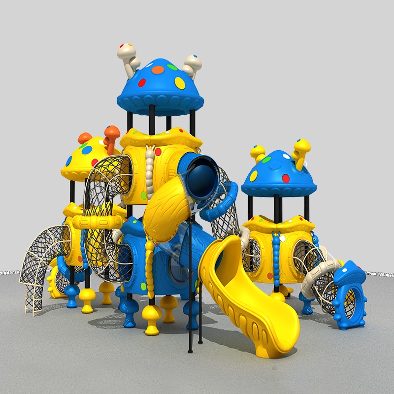 Customizable Mushroom Playground Slide for School Play Areas 