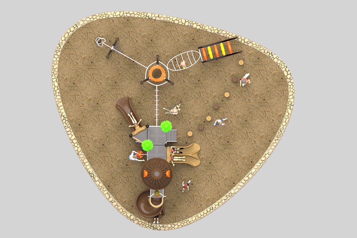 Heavy-duty outdoor playground slide (3)