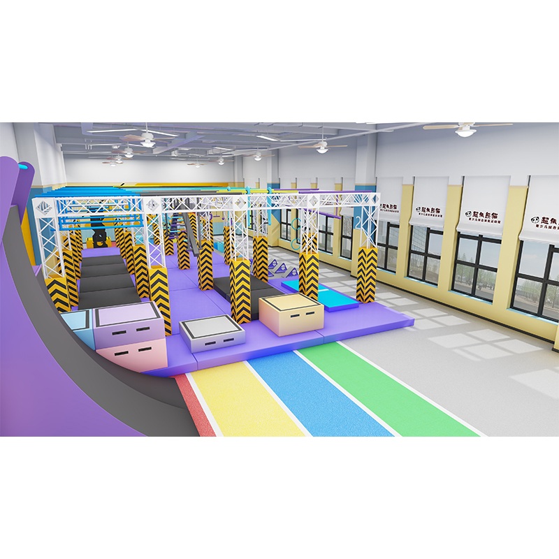 Custom Ninja Warrior Indoor Obstacle Course Training System