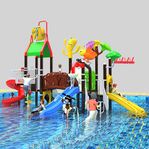 Sensory Water Playground Features with Gentle Slides