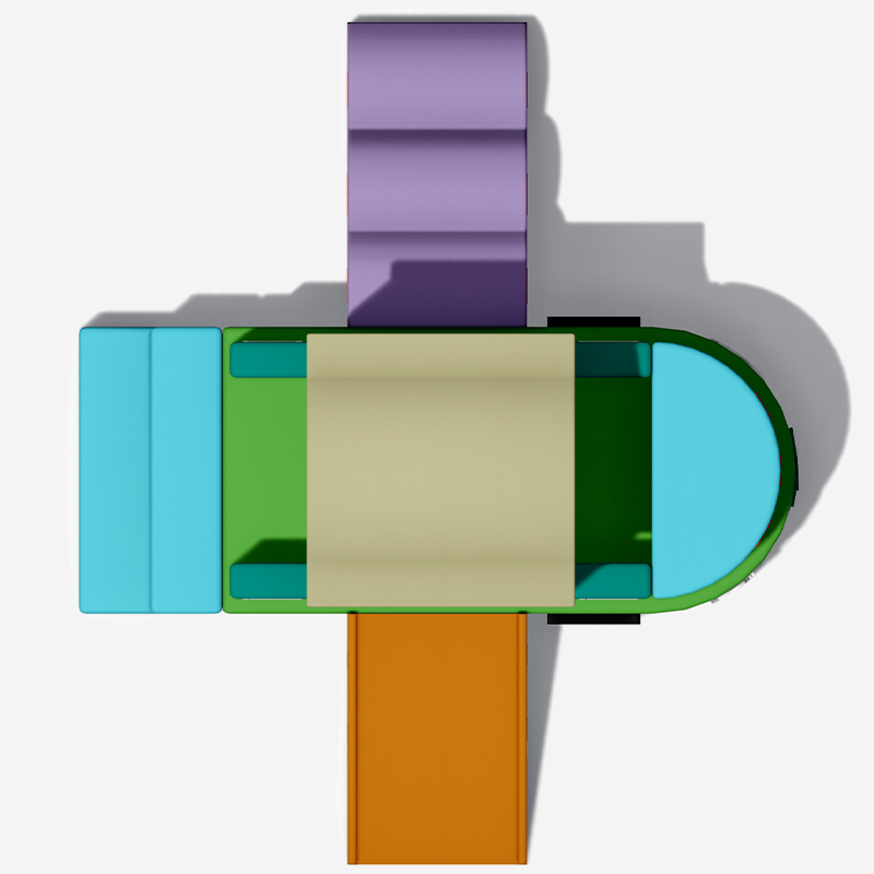 Indoor Soft Play Equipment — Soft-padded Climbing Frame