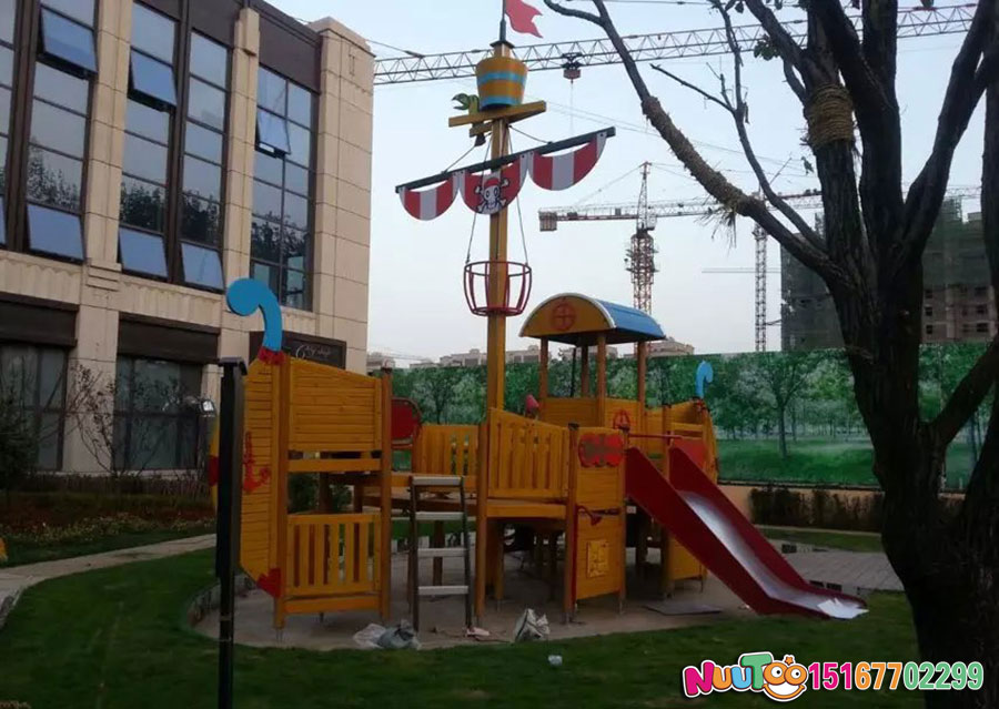 Le Tu non-standard ride + pirate ship + children's playground equipment - (4)