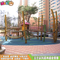 Kindergarten children's playground solid wood combination slide No power children's slide LT-ZH001