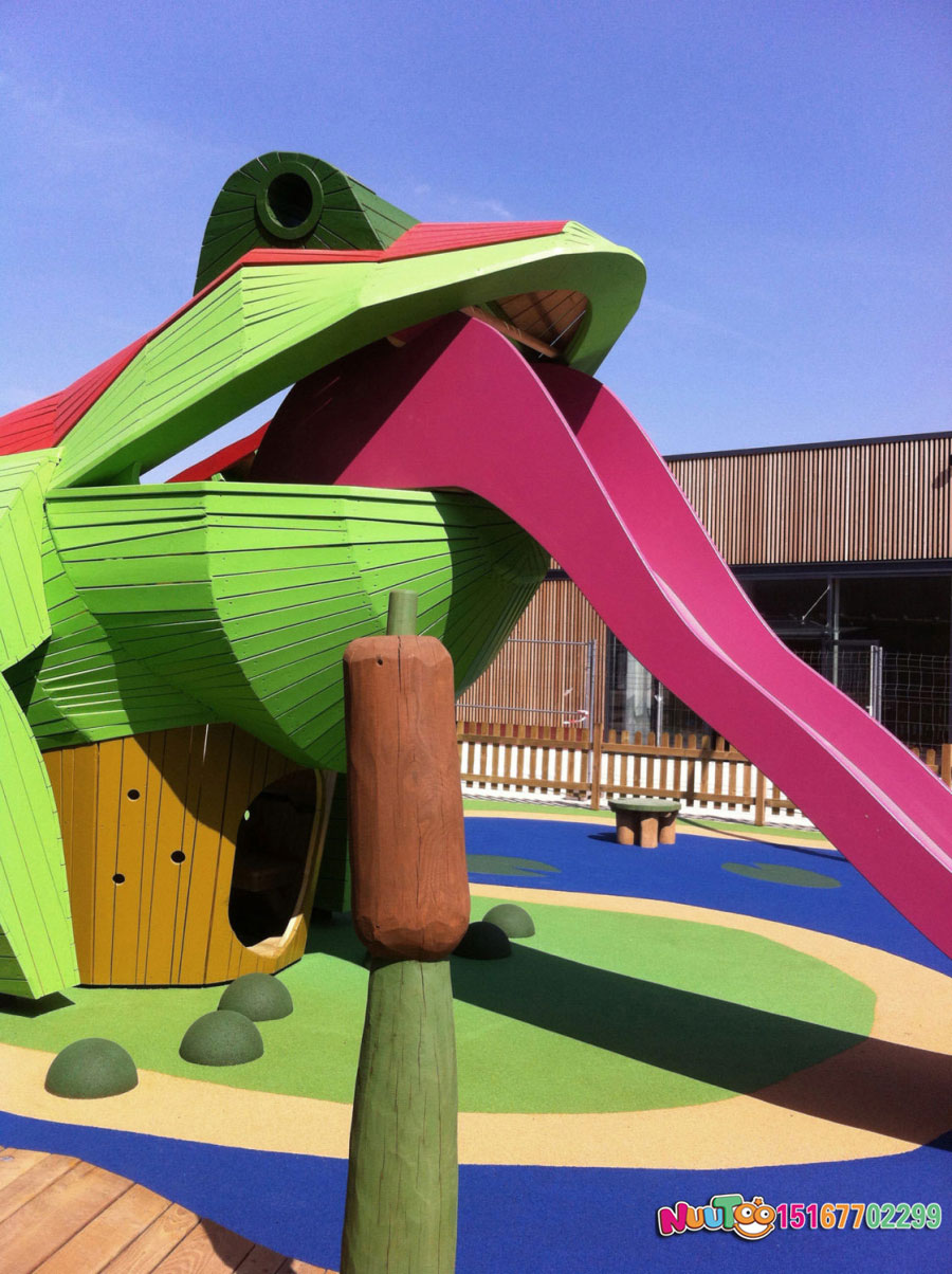 Non-standard ride + frog combination park + slide + children's play facilities (6)