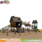 Children's wooden combination slides Log multifunctional slides High-end outdoor play facilities manufacturers LT-ZH011
