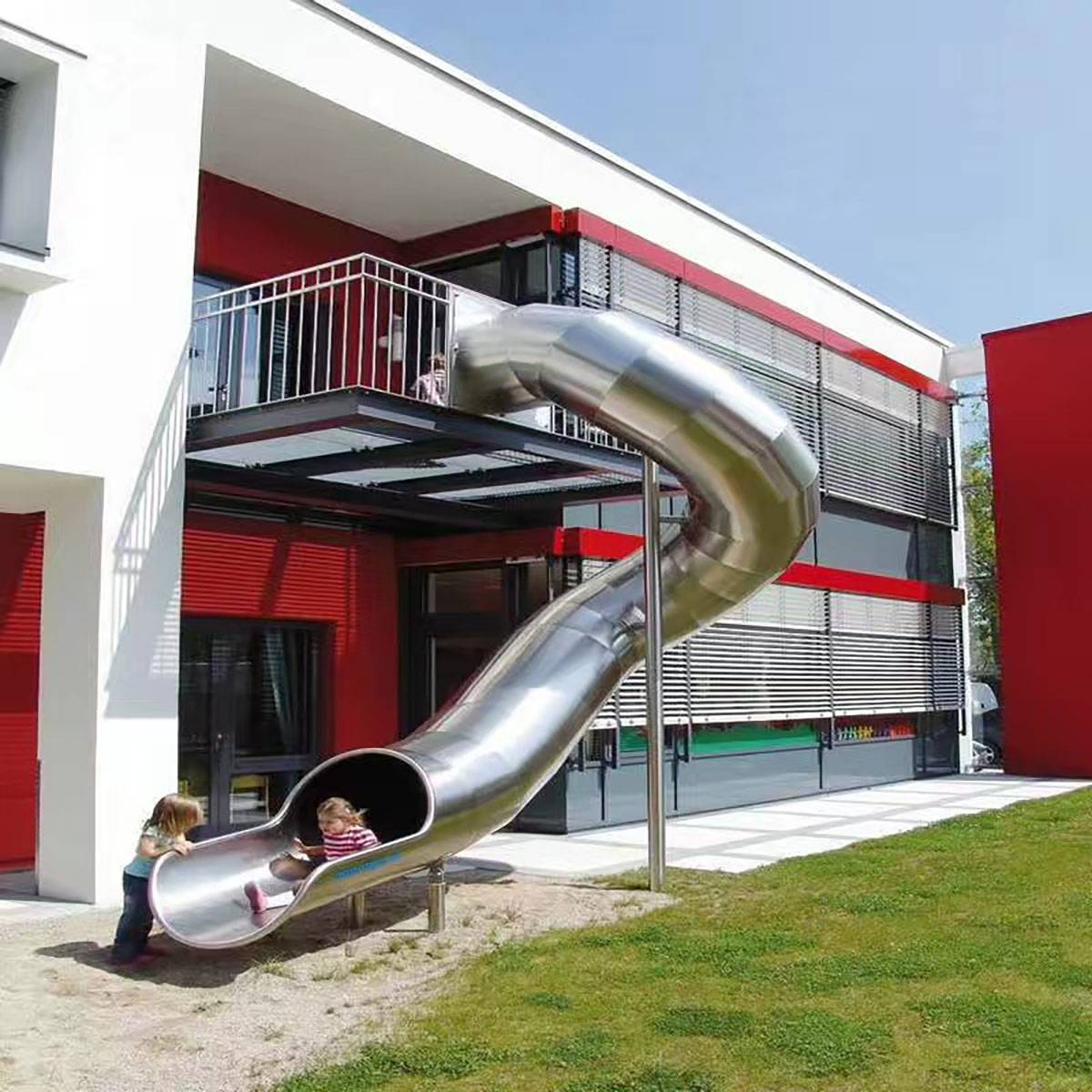 stainless steel playground slide (6)