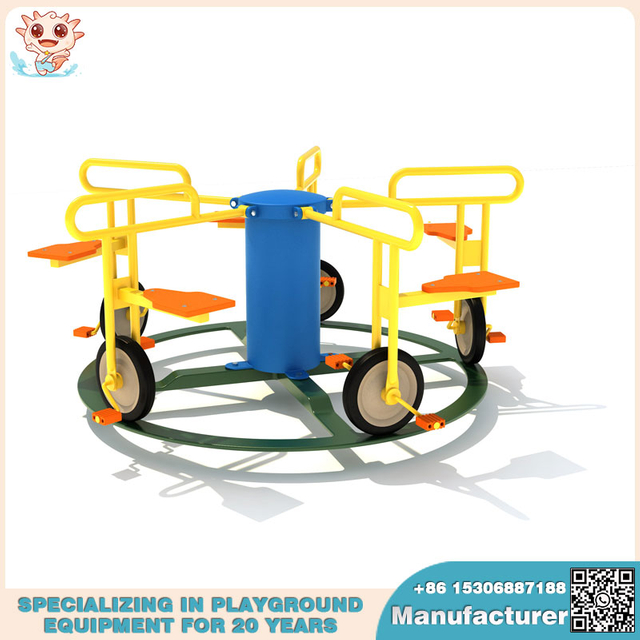 Children Playground Facilities Manufacturer Innovation Rotational Bicycle