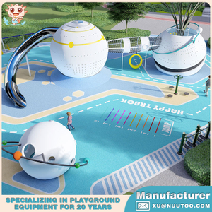 Foxland Landscape Playground Made by Playground Equipment Manufacturer