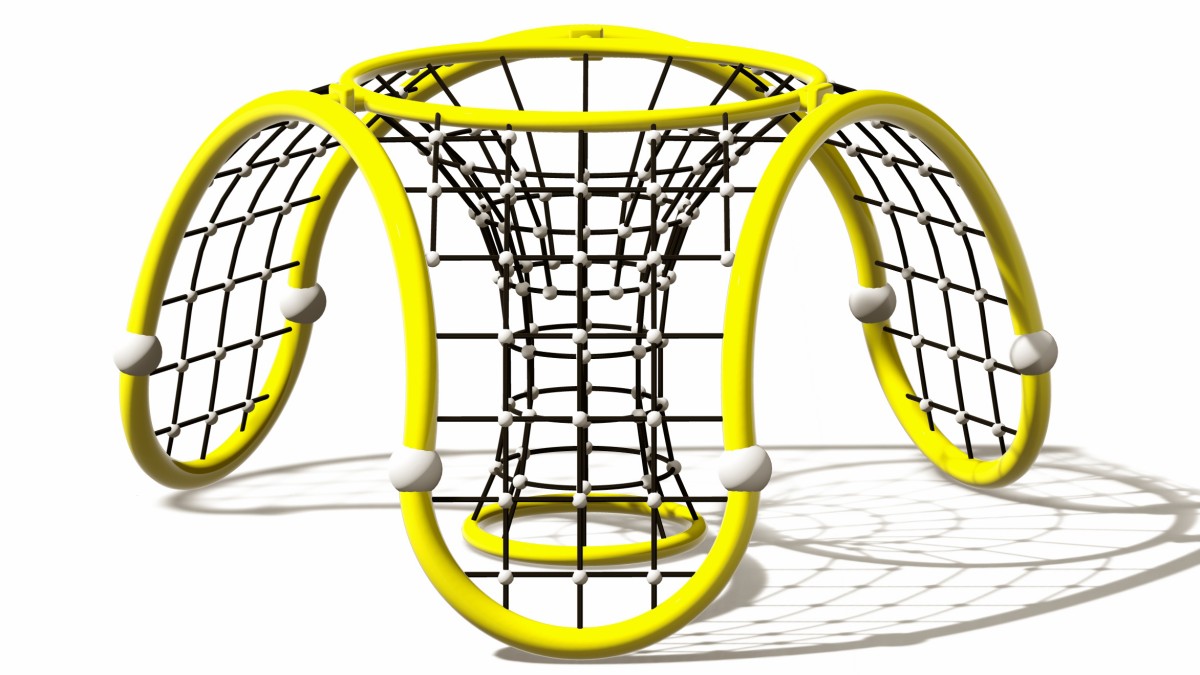 Panoramic display of Children's Climbing Playground Equipment Dome-1