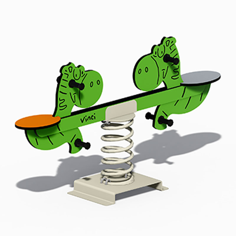 Dinosaur-Themed Double Seesaws