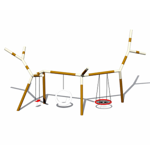 Galvanized Pipe Kids Tree Branch Swing For outdoor playground