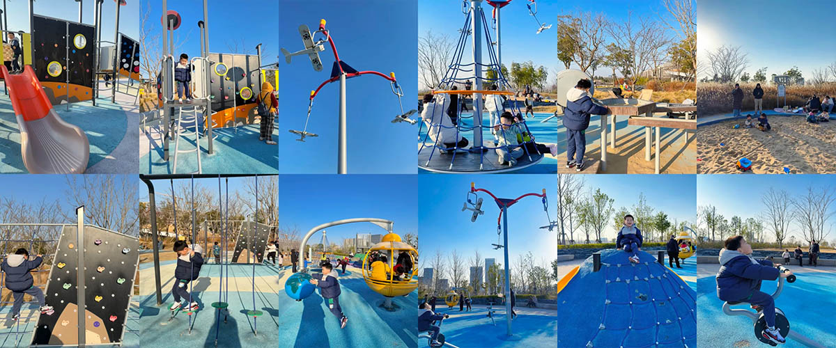 Safe and fun children's playground equipment for commercial use