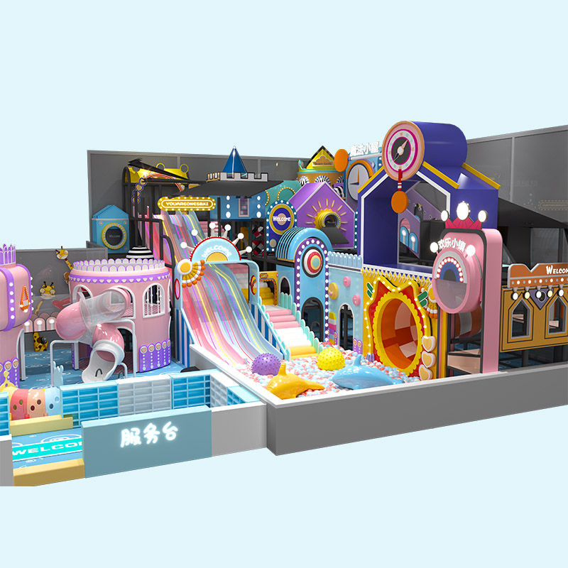 Macaron Series Pastel Colored Maze Indoor Playground 